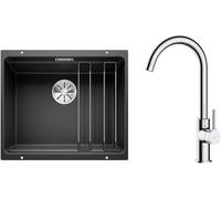 Set évier en granit Blanco Etagon 500-U 525887, mitigeur de cuisine Oltens Skafta 35206100