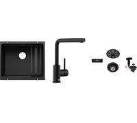 Set évier en granit Blanco Etagon 500-U 527754, mitigeur de cuisine Blanco Mila 526657, 207422