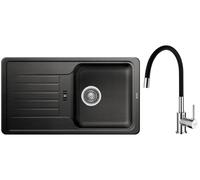 Set évier en granit Blanco Favos Mini 518186, mitigeur de cuisine Hagser Emma HGR30000035