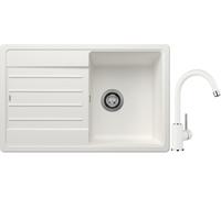 Set évier en granit Blanco Legra 45 S 522203, mitigeur de cuisine Blanco Mida 519418