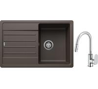 Set évier en granit Blanco Legra 45 S 522206, mitigeur de cuisine Oltens Lista 35202100