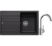 Set évier en granit Blanco Legra 45 S 526083, mitigeur de cuisine Blanco Mida 517742