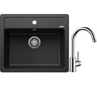 Set évier en granit Blanco Legra 6 523332, mitigeur de cuisine Blanco Mida 517742