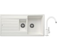 Set évier en granit Blanco Legra 6 S 522209, mitigeur de cuisine Blanco Mida 519418