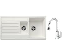 Set évier en granit Blanco Legra 6 S 522209, mitigeur de cuisine Oltens Lista 35202100