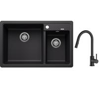 Set évier en granit Blanco Legra 8 526223, mitigeur de cuisine Oltens Litla 35204300