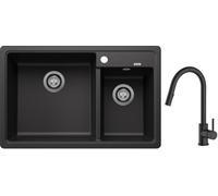 Set évier en granit Blanco Legra 8 526224, mitigeur de cuisine Oltens Litla 35204300