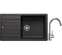Set évier en granit Blanco Legra XL 6 S 523326, mitigeur de cuisine Blanco Mida 517742
