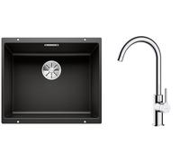 Set évier en granit Blanco Subline 500-U 525995, mitigeur de cuisine Oltens Skafta 35206100