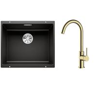 Set évier en granit Blanco Subline 500-U 525995, mitigeur de cuisine Oltens Skafta 35206800