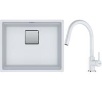 Set évier en granit Franke Kanon 125.0528.614, mitigeur de cuisine Franke Lina 115.0626.081