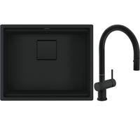 Set évier en granit Franke Kanon 125.0721.150, mitigeur de cuisine Franke Active Neo 115.0653.404