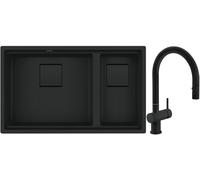 Set évier en granit Franke Kanon 125.0721.162, mitigeur de cuisine Franke Active Neo 115.0653.404