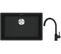 Set évier en granit Franke Maris 125.0687.252, mitigeur de cuisine Franke Lina 115.0626.019