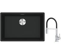 Set évier en granit Franke Maris 125.0687.252, mitigeur de cuisine Franke Lina 115.0626.085