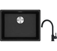 Set évier en granit Franke Maris 125.0687.253, mitigeur de cuisine Franke Lina 115.0626.019