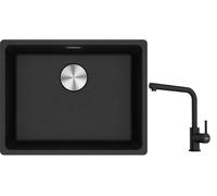 Set évier en granit Franke Maris 125.0687.253, mitigeur de cuisine Franke Lina 115.0712.435
