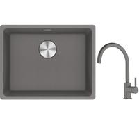 Set évier en granit Franke Maris 125.0687.254, mitigeur de cuisine Franke Lina 115.0626.022