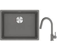 Set évier en granit Franke Maris 125.0687.254, mitigeur de cuisine Franke Lina 115.0626.057