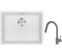 Set évier en granit Franke Maris 125.0687.255, mitigeur de cuisine Franke Lina 115.0626.057