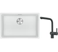 Set évier en granit Franke Maris 125.0687.259, mitigeur de cuisine Franke Atlas 115.0550.427