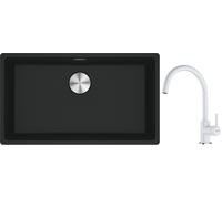 Set évier en granit Franke Maris 125.0687.260, mitigeur de cuisine Franke Lina 115.0626.024