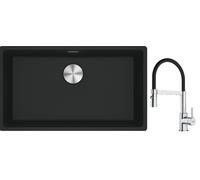 Set évier en granit Franke Maris 125.0687.260, mitigeur de cuisine Franke Lina 115.0626.085