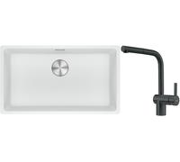 Set évier en granit Franke Maris 125.0687.263, mitigeur de cuisine Franke Atlas 115.0550.427