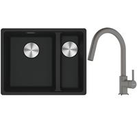 Set évier en granit Franke Maris 125.0687.264, mitigeur de cuisine Franke Lina 115.0626.057