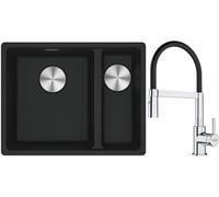 Set évier en granit Franke Maris 125.0687.264, mitigeur de cuisine Franke Lina 115.0626.085