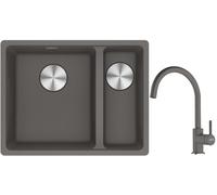 Set évier en granit Franke Maris 125.0687.266, mitigeur de cuisine Franke Lina 115.0626.022