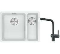 Set évier en granit Franke Maris 125.0687.267, mitigeur de cuisine Franke Atlas 115.0550.427