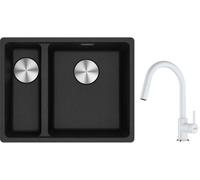 Set évier en granit Franke Maris 125.0687.269, mitigeur de cuisine Franke Lina 115.0626.081