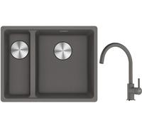Set évier en granit Franke Maris 125.0687.270, mitigeur de cuisine Franke Lina 115.0626.022