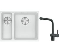 Set évier en granit Franke Maris 125.0687.271, mitigeur de cuisine Franke Atlas 115.0550.427