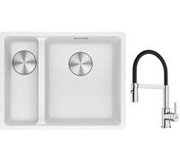 Set évier en granit Franke Maris 125.0687.271, mitigeur de cuisine Franke Lina 115.0626.085