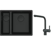 Set évier en granit Franke Maris 125.0697.756, mitigeur de cuisine Franke Atlas 115.0550.427