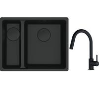 Set évier en granit Franke Maris 125.0697.756, mitigeur de cuisine Franke Lina 115.0626.055