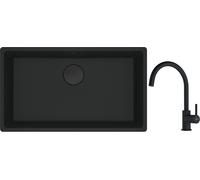 Set évier en granit Franke Maris 125.0697.757, mitigeur de cuisine Franke Lina 115.0626.019