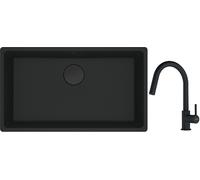 Set évier en granit Franke Maris 125.0697.757, mitigeur de cuisine Franke Lina 115.0626.053