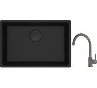 Set évier en granit Franke Maris 125.0697.758, mitigeur de cuisine Franke Lina 115.0626.022