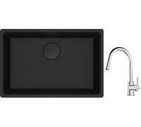 Set évier en granit Franke Maris 125.0697.758, mitigeur de cuisine Franke Lina 115.0693.229