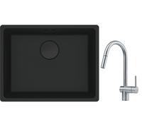 Set évier en granit Franke Maris 125.0697.759, mitigeur de cuisine Franke Atlas 115.0590.047