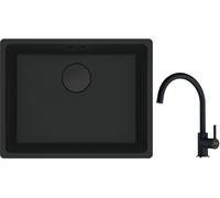 Set évier en granit Franke Maris 125.0697.759, mitigeur de cuisine Franke Lina 115.0626.020