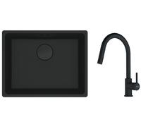 Set évier en granit Franke Maris 125.0697.759, mitigeur de cuisine Franke Lina 115.0626.053