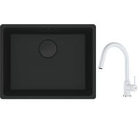 Set évier en granit Franke Maris 125.0697.759, mitigeur de cuisine Franke Lina 115.0626.081