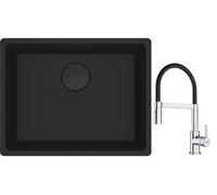 Set évier en granit Franke Maris 125.0697.759, mitigeur de cuisine Franke Lina 115.0626.085