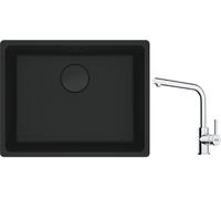 Set évier en granit Franke Maris 125.0697.759, mitigeur de cuisine Franke Lina 115.0693.230