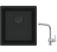 Set évier en granit Franke Maris 125.0697.760, mitigeur de cuisine Franke Atlas 115.0521.439