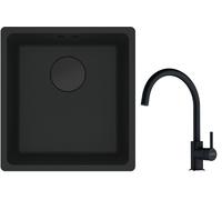 Set évier en granit Franke Maris 125.0697.760, mitigeur de cuisine Franke Lina 115.0626.020